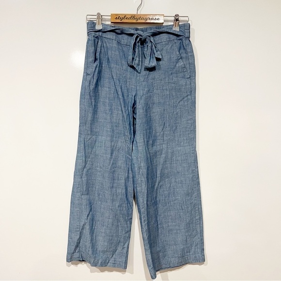 J. Crew Chambray tie-waist pant - Picture 2 of 12